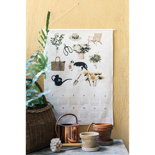 2025 Linen Calendar / My Back Yard · Fog Linen Work