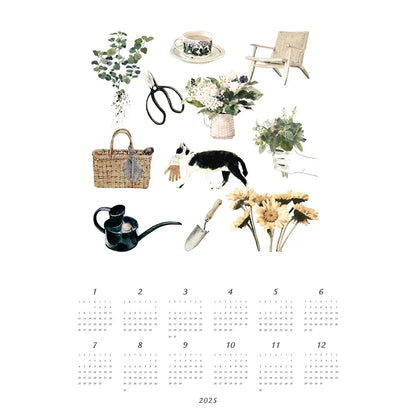 2025 Linen Calendar / My Back Yard · Fog Linen Work