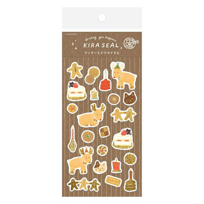 Cookies and Reindeer Foil Stamped Sticker Sheet · Furukawashiko