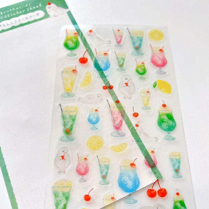 Seal Cute Clear Transparent Lemon Cherry 