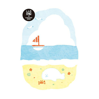 Beach Seal Animal Riso Postcard