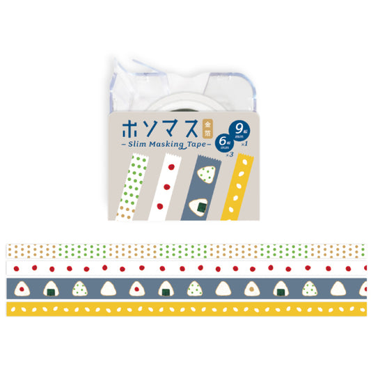Onigiri Hosomasu Masking Tapes with Case · Ryu-Ryu
