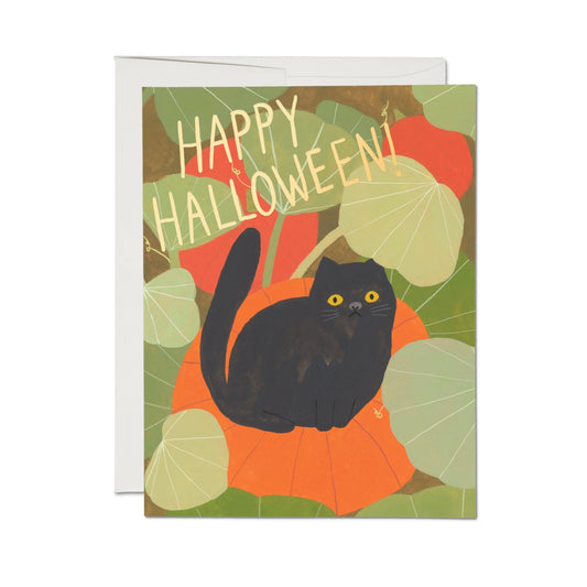 Halloween Kitten Greeting Card · Red Cap Cards