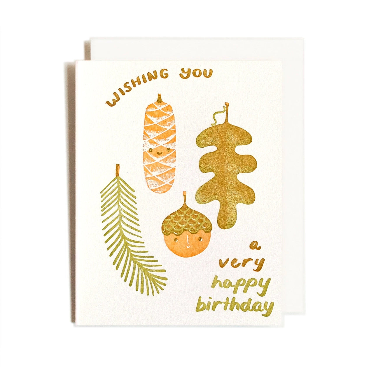 Wishing You a Very Happy Birthday Fall Card · Homework Letterpress Studio