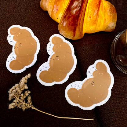 Sleeping Croissant Sticker