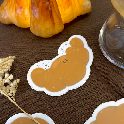 Sleeping Croissant Sticker
