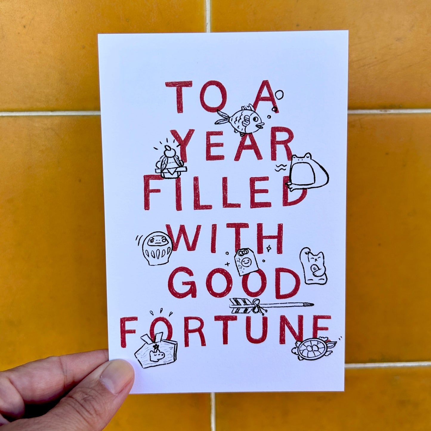 Good Fortune Postcard / Paper Plant Co. Original