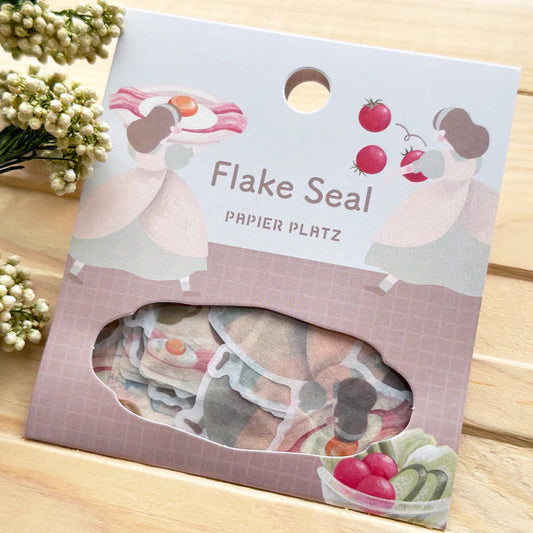Necktie Breakfast Is Ready Flake Sticker · Papier Platz