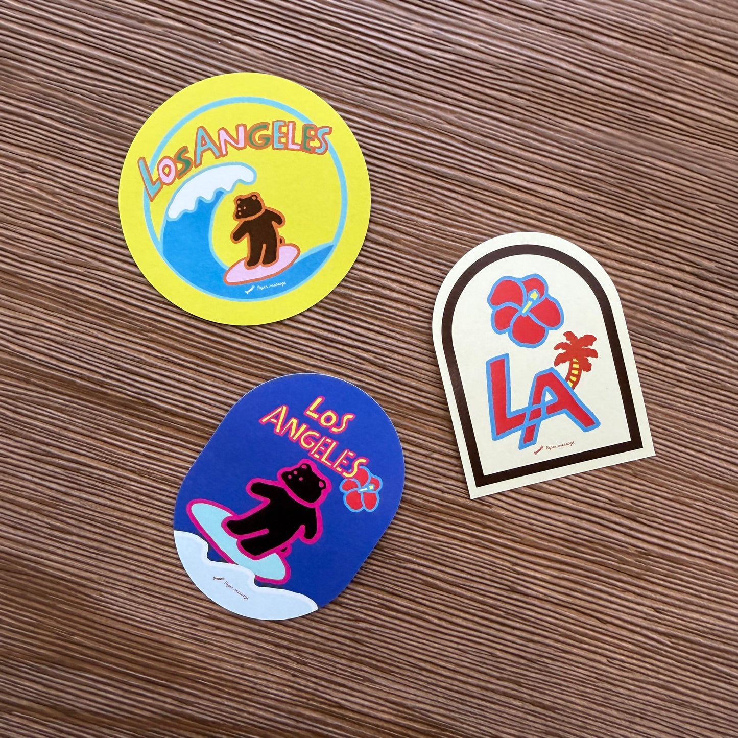 Los Angeles Stickers 《LA Exclusive》 · Paper Message