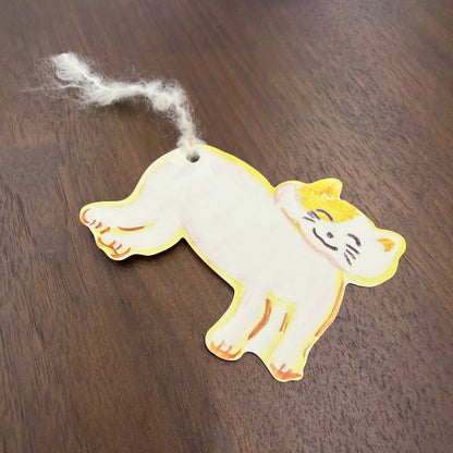 Cat Bookmarks with Yarn Tails · Paper Message