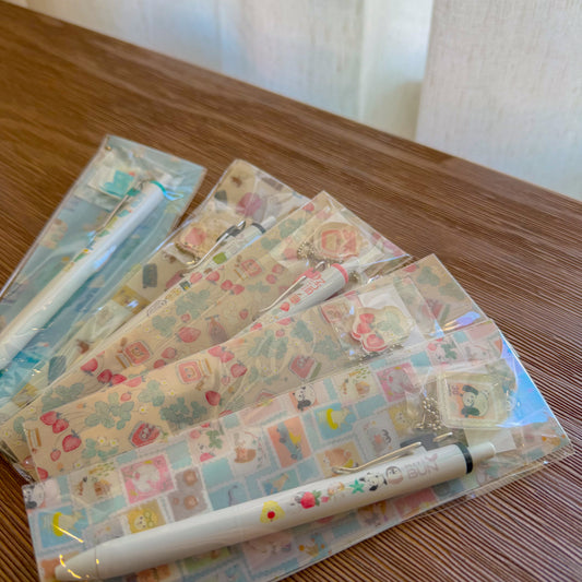 uni One Gel Pen with Acrylic Charm・Keibunsha & meriBUN