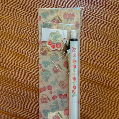 uni One Gel Pen with Acrylic Charm・Keibunsha & meriBUN