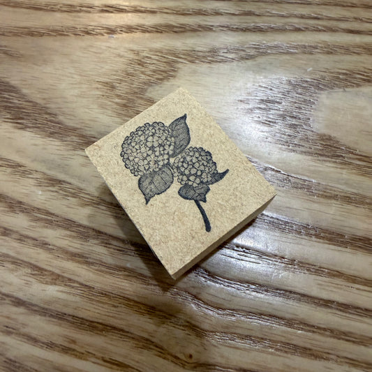 Hydrangea Wooden Stamp・Keibunsha & meriBUN
