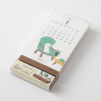 2027 Dog Stand Calendar · Midori