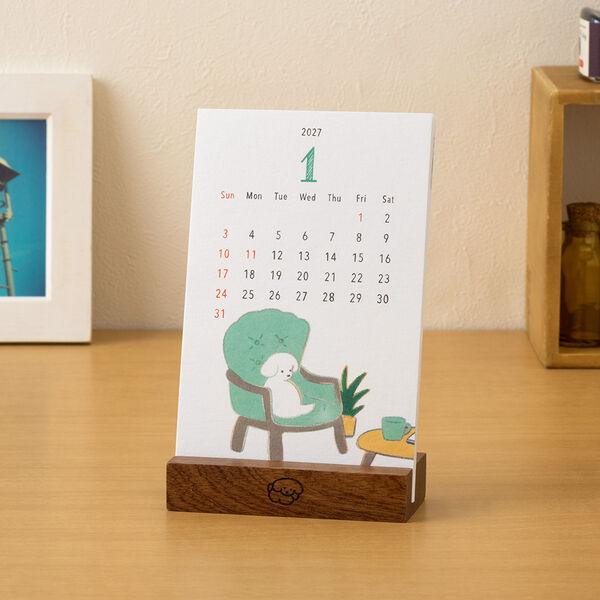 2027 Dog Stand Calendar · Midori