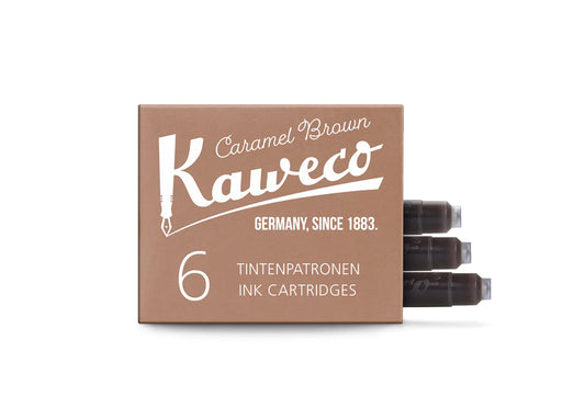 Kaweco Ink Cartridge Refill / 6 pc - Caramel Brown