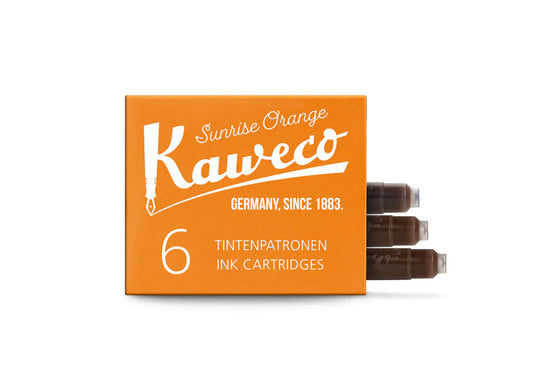 Kaweco Ink Cartridge Refill / 6 pc - Sunrise Orange