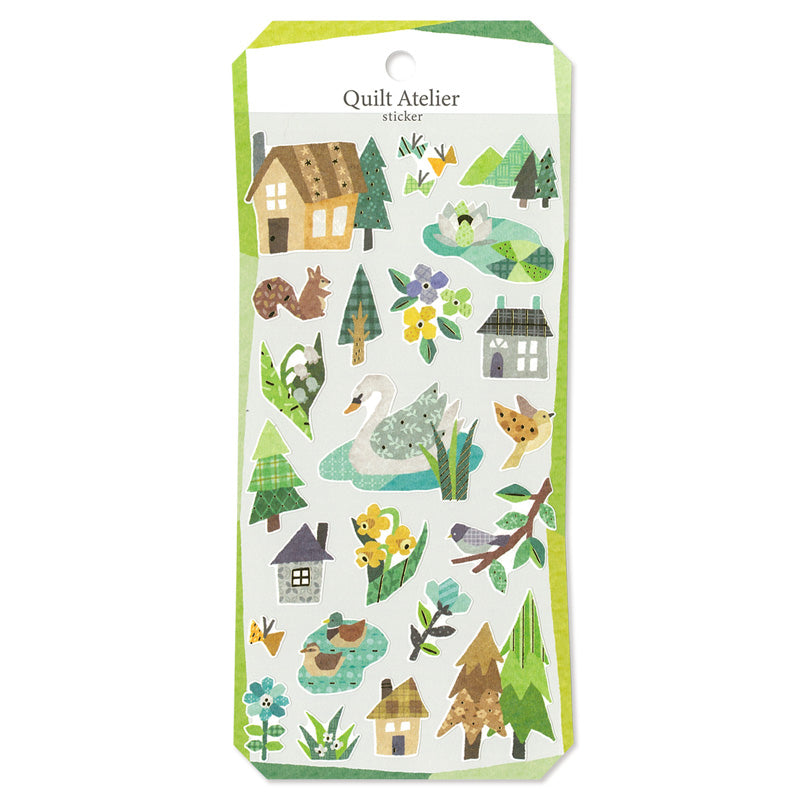 House Near The Lake Quilt Atelier Series Sticker Sheet · Mind Wave