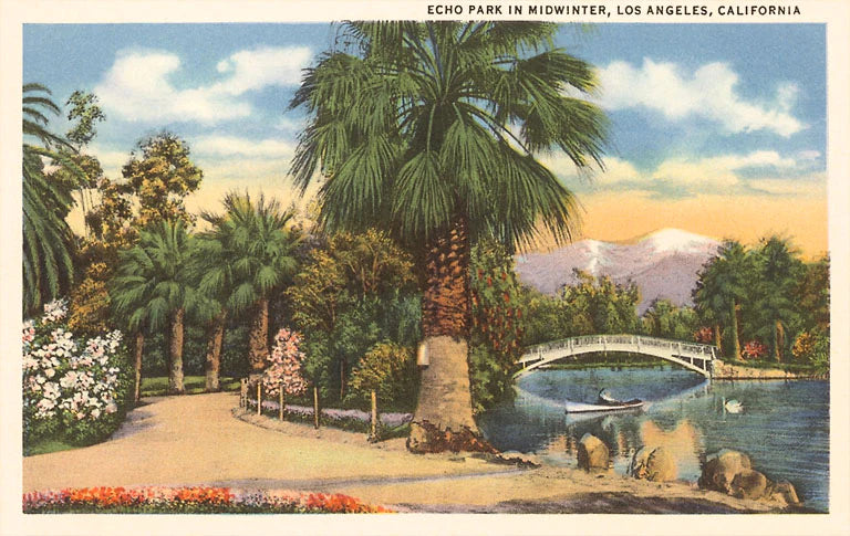 Echo Park · Vintage Image Postcard