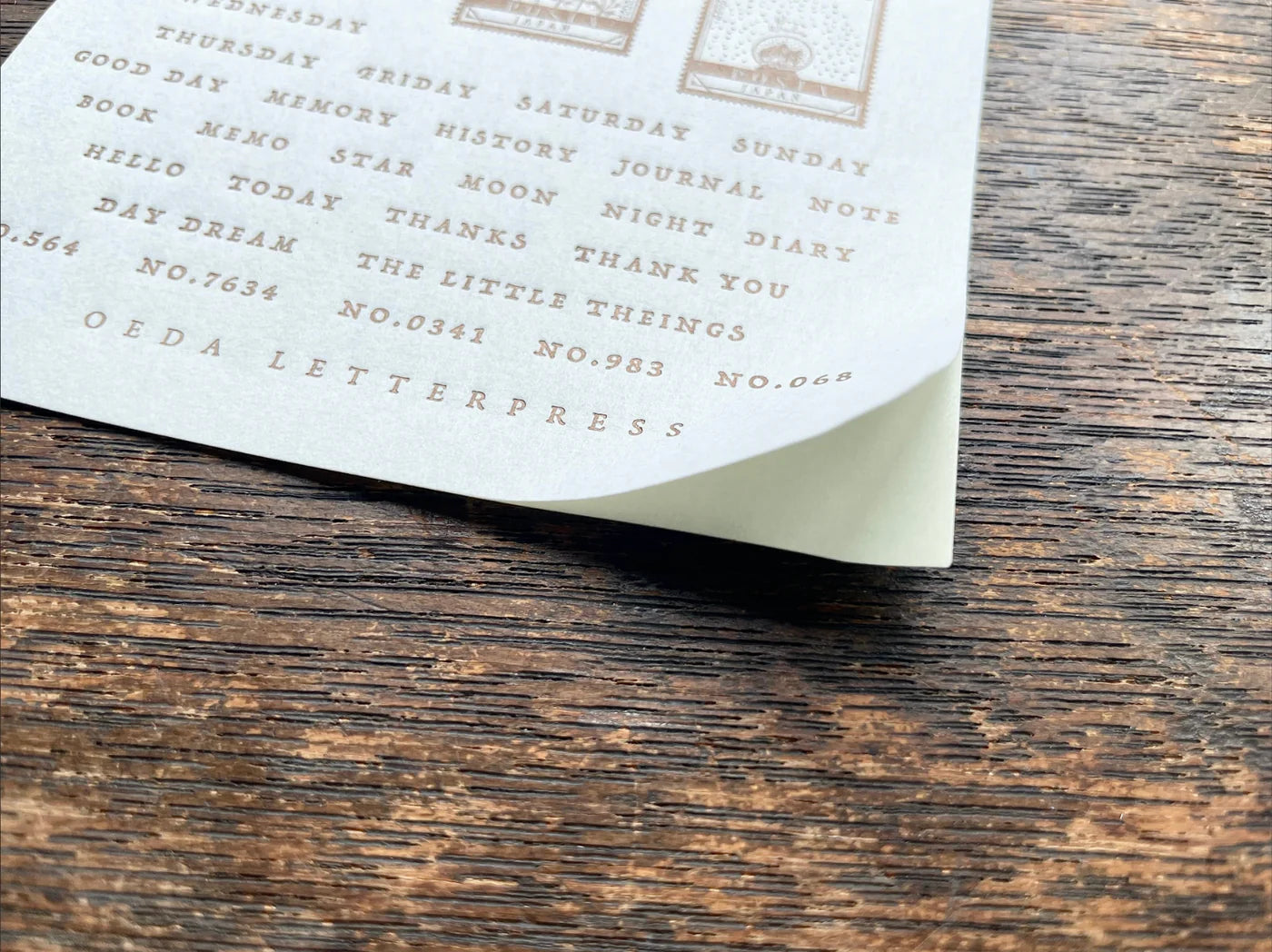 Bronze Letterpress Sticker Sheet · OEDA Letterpress