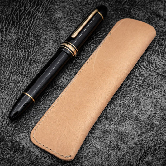 Leather Single Pen Sleeve / Un-dyed · Galen Leather Co.