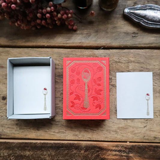 Wild Strawberry Jam Letterpress Matchbox Memo・Keibunsha & meriBUN