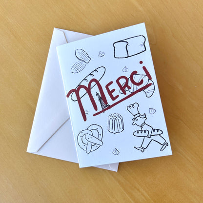 Merci Mini Card Set of 6 · Paper Plant Co