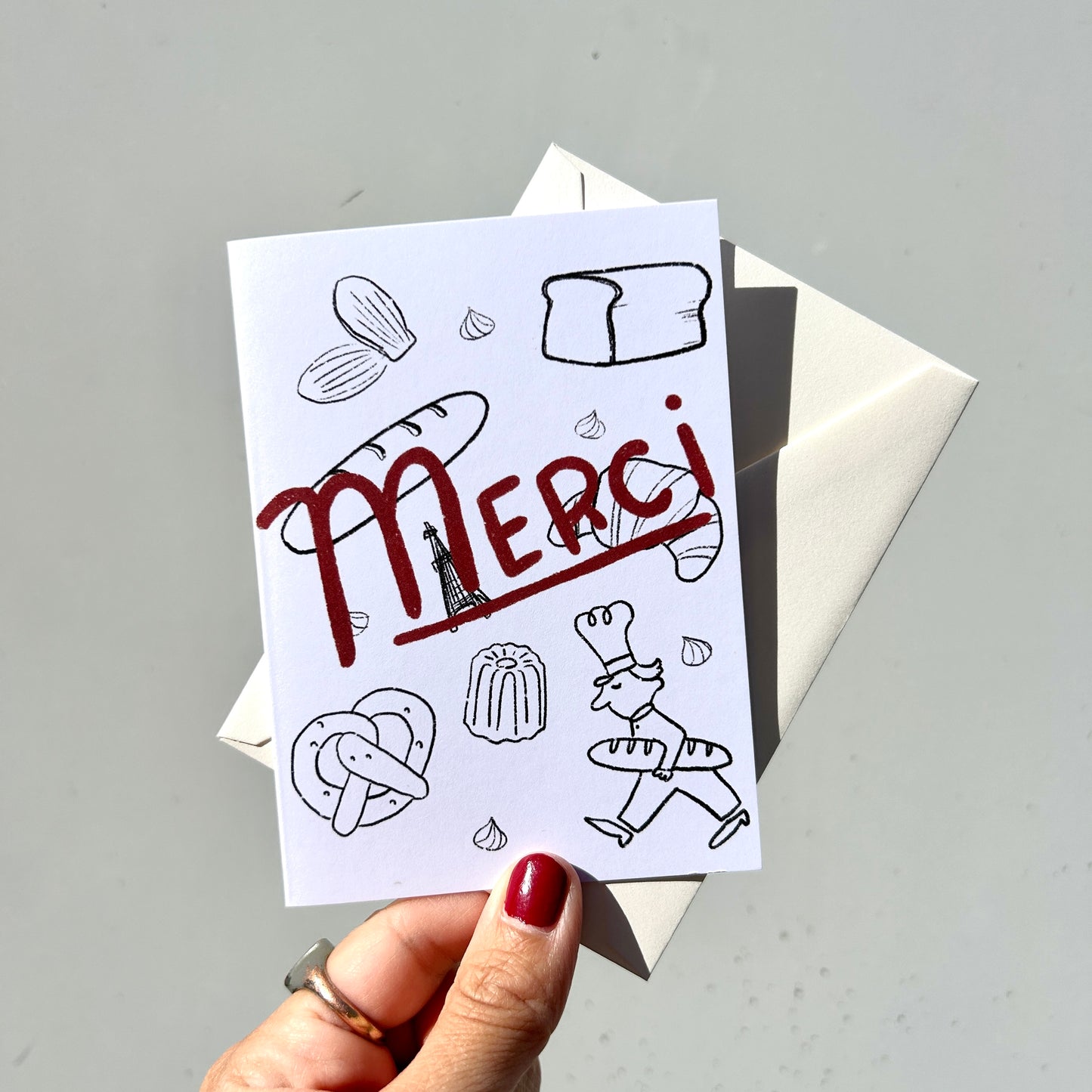 Merci Mini Card Set of 6 · Paper Plant Co