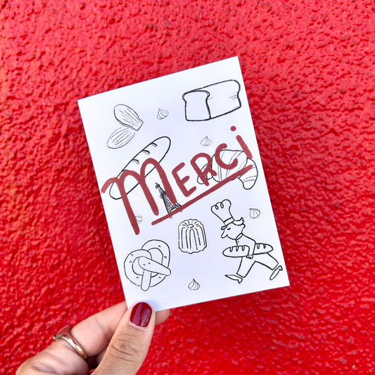 Merci Mini Card Set of 6 · Paper Plant Co