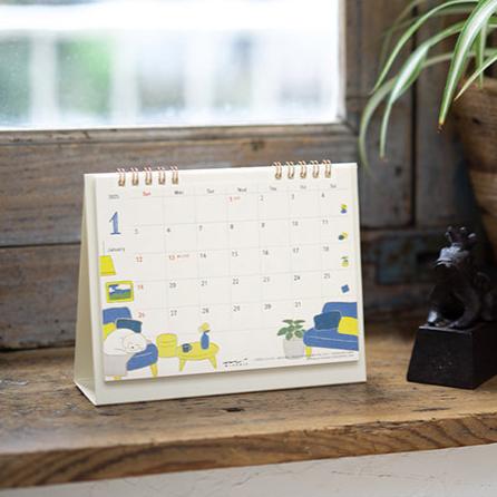 2025 Dog Desk Ring Calendar · Midori