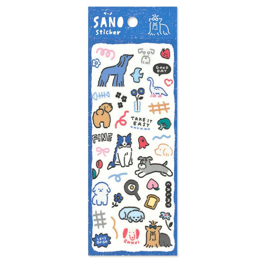 Blue Inu Sano Series Sticker Sheet · Mind Wave