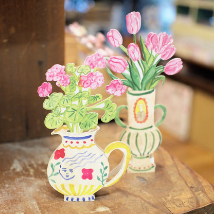 Stylish Vase Card · Paper Message