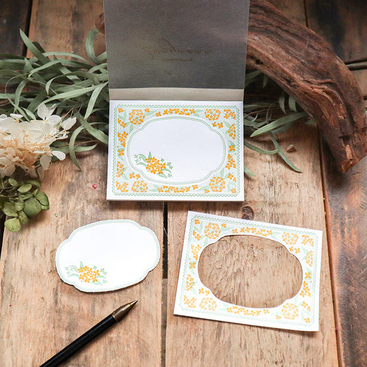 Osmanthus Letterpress 2-way Memo Pad・Keibunsha & meriBUN