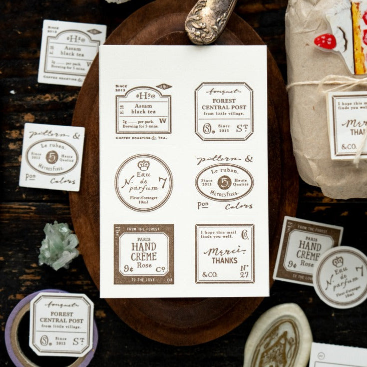 Grocery Labels Letterpress Book · OURS Studio