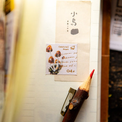 Mushroom Recipe Stamp Sticker Sheet · OURS Studio