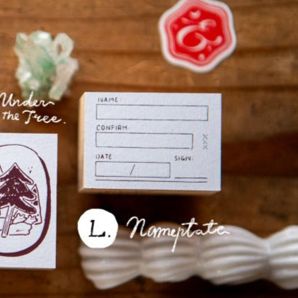 Name Plate Rubber Stamp · OURS Studio