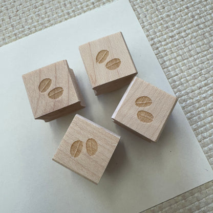 Coffee Wooden Rubber Stamps · Paper Plant Co