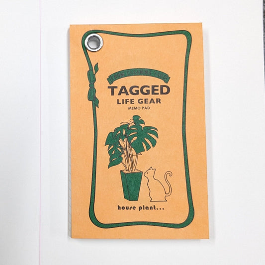 Tagged Memo Pad Large - Houseplant