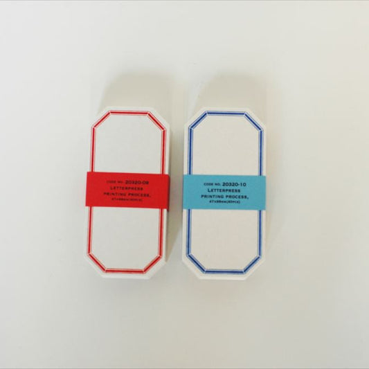 Octagonal Letterpress Label Cards · Classiky