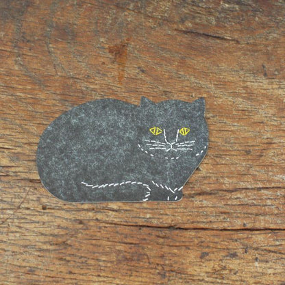 Cat Letterpress Coaster · Classiky