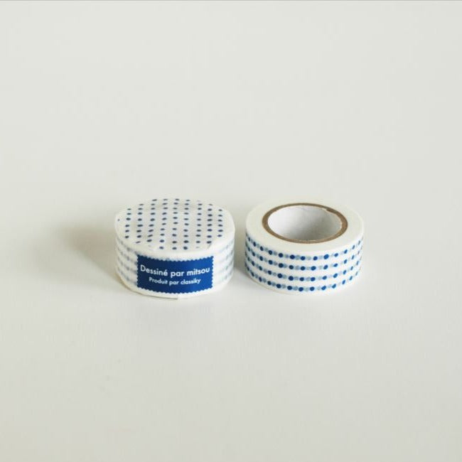 mitsou Masking Tape - Polka Dot · Blue / Classiky