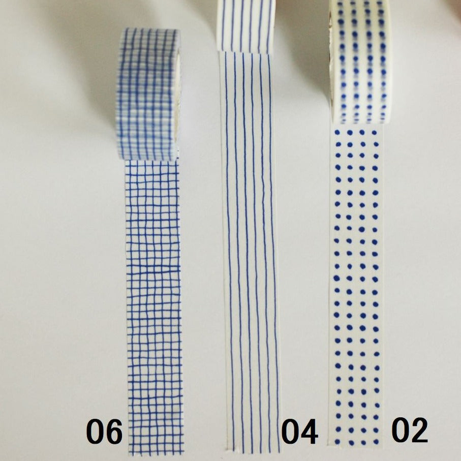 Blue Lattice Mitsou Masking Tape · Classiky