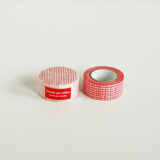 mitsou Masking Tape - Lattice · Red / Classiky