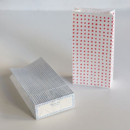 mitsou Small Paper Bag Set (Check / Blue)  · Classiky