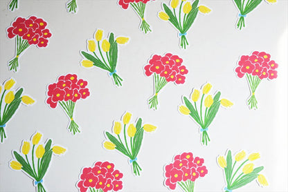 mitsou Tulip Bouquet Label Card Set · Classiky