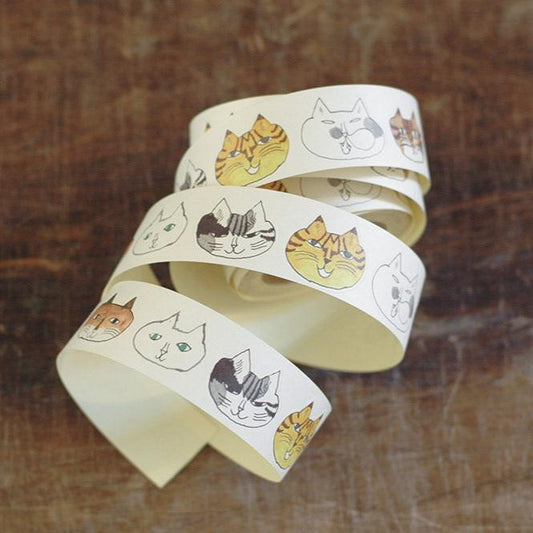 Toranekobonbon Sticker Roll / Cat 30mm · Classiky