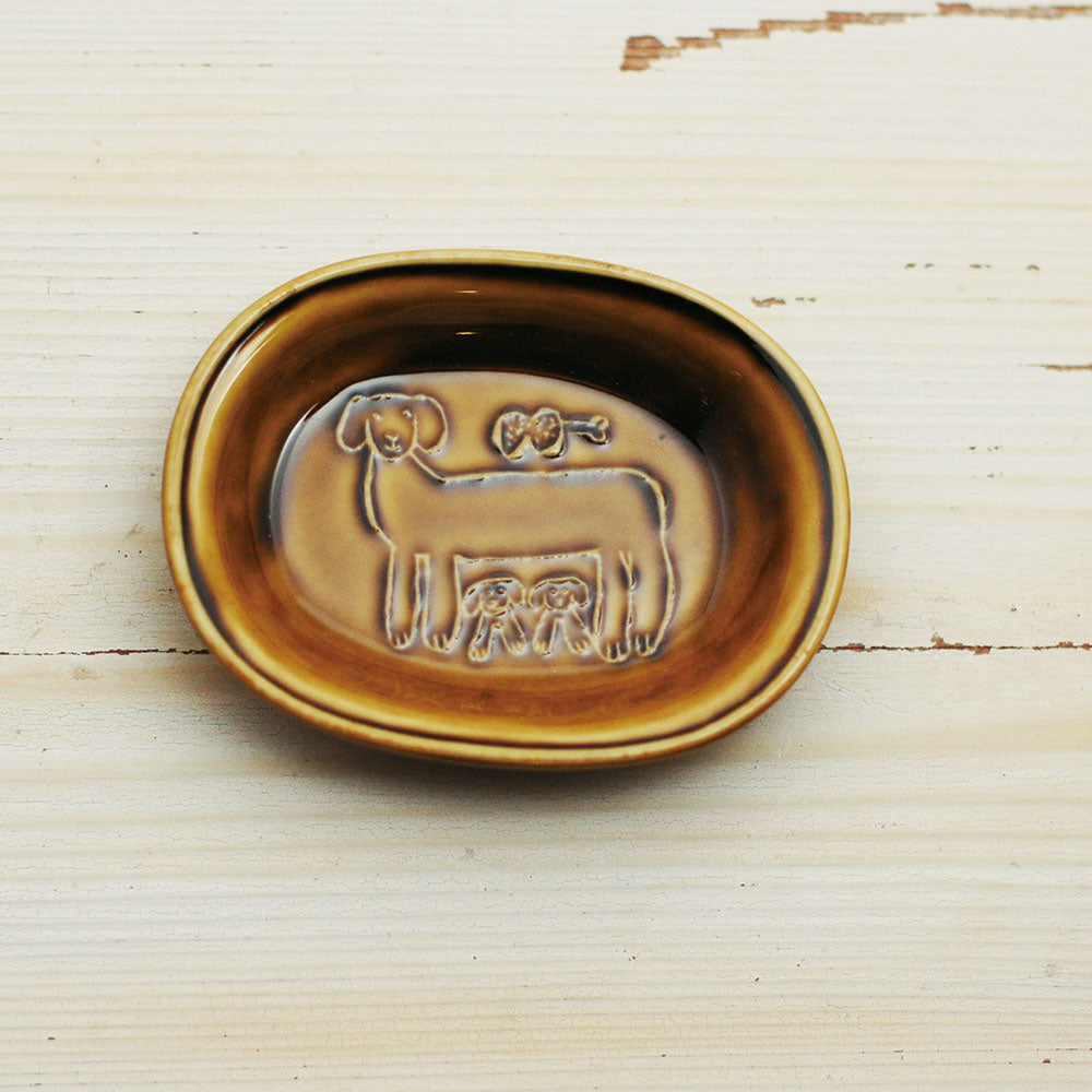 Toraneko Bonbon Oval Small Dish - Dog · Classiky