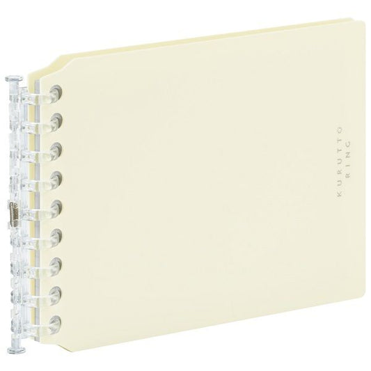 Kurutto Ring Mini Binder Set / Ivory · Maruman