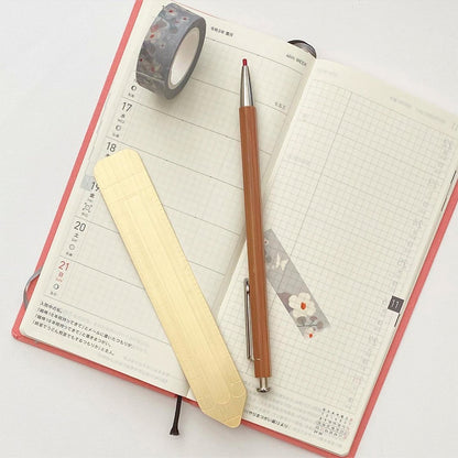 Pencil Shape Brass Ruler · The Little Red House