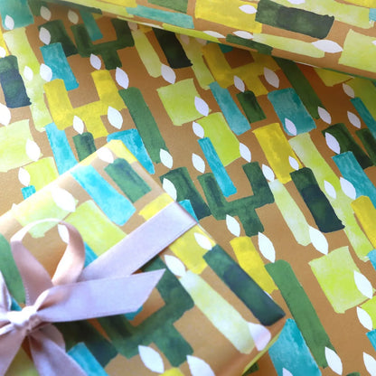 Candle Pattern Wrapping Paper · Regaro Papiro